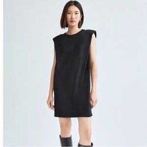 Babaton Shoulder Pad Dress Taupe XS